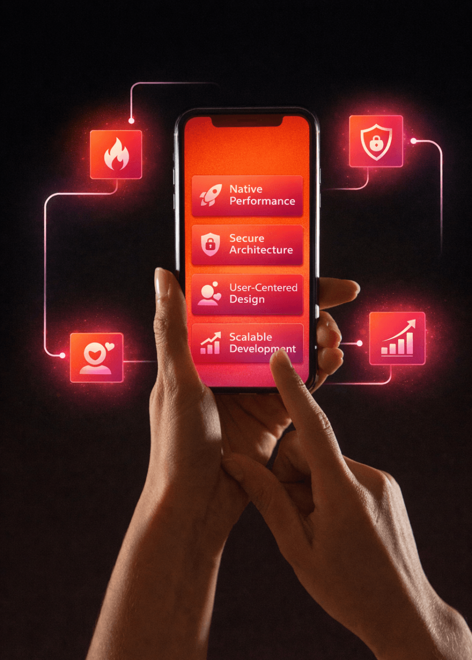 Investment platform interface showing key features