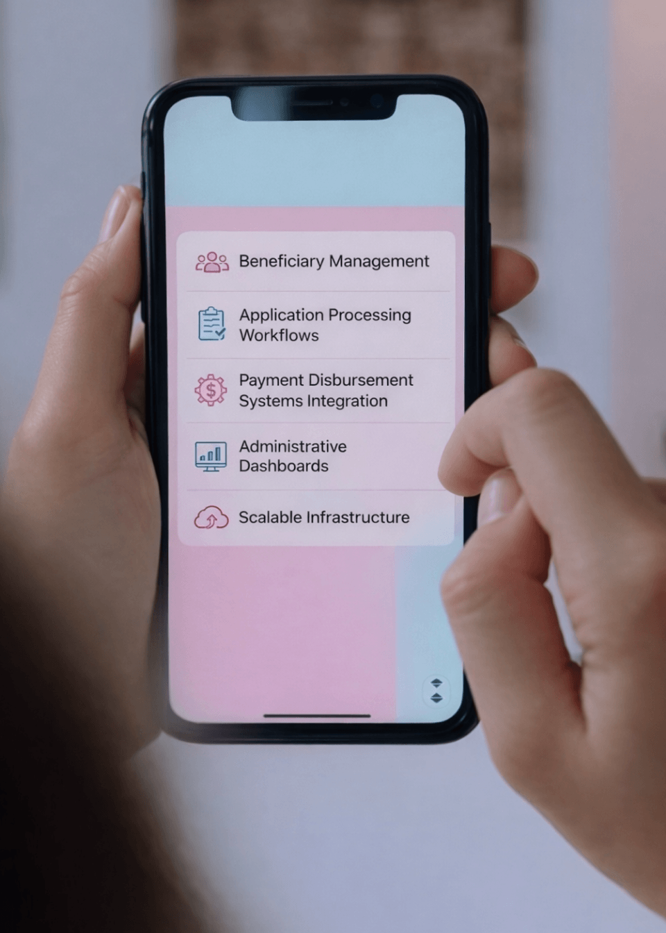 Investment platform interface showing key features