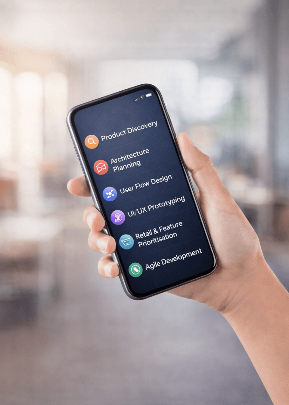 Investment platform interface showing key features
