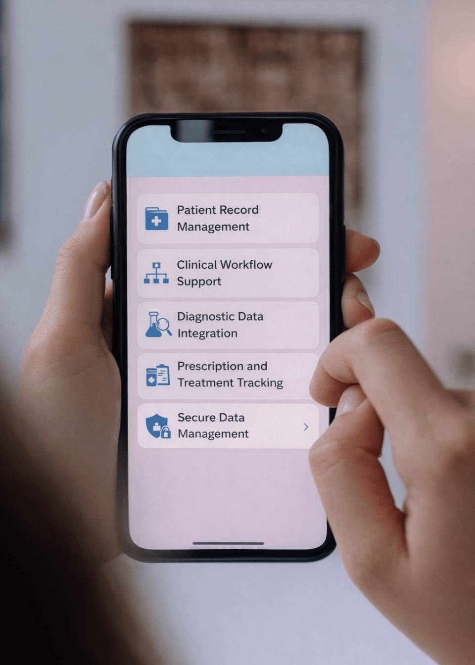Investment platform interface showing key features
