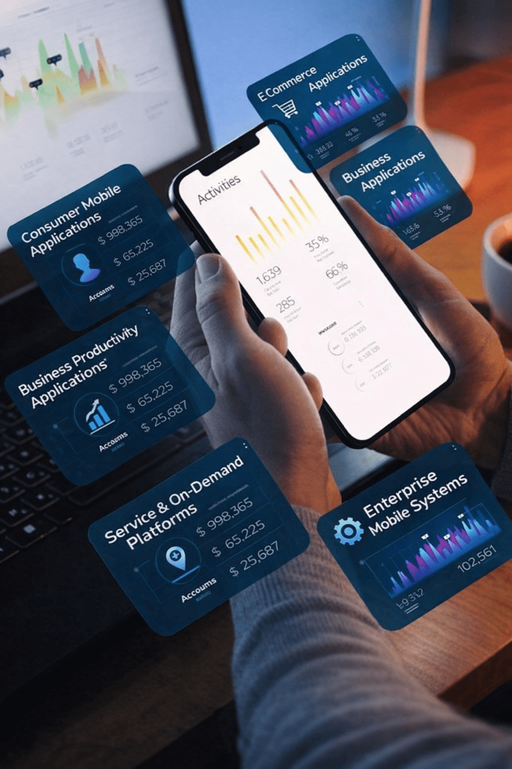 Investment platform interface showing key features