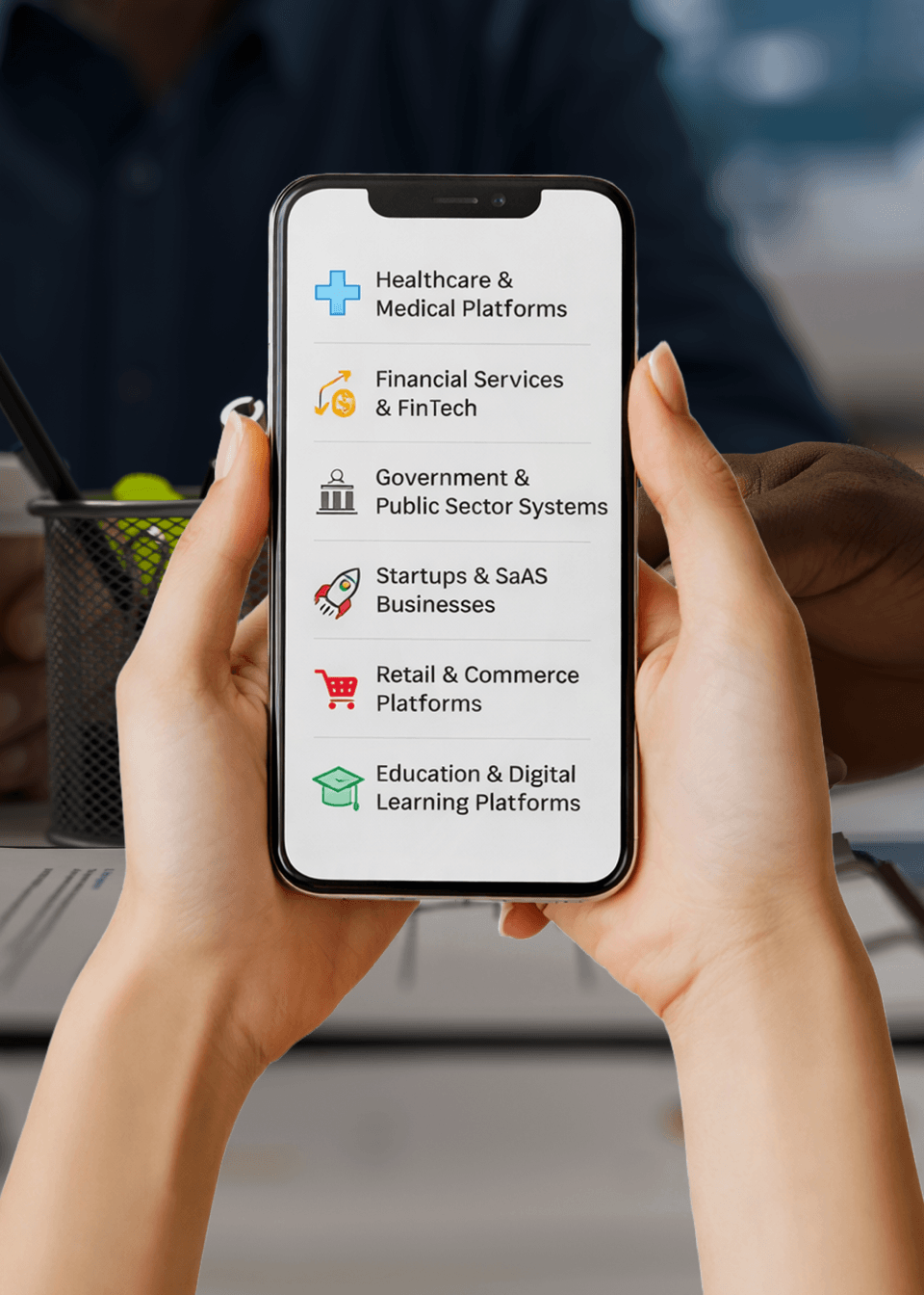 Investment platform interface showing key features