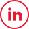 Linkedin logo in red color